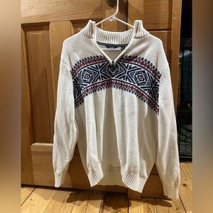 Izod Quarter Zip Sweater size small